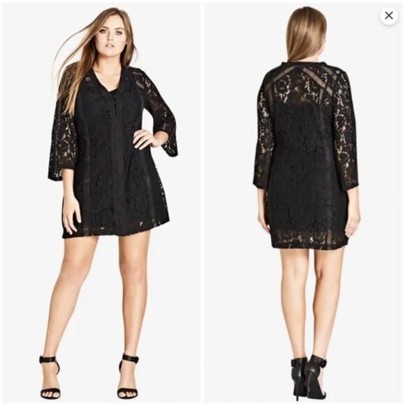 NEW | City Chic Innocent Lace Dress - Picture 1 of 12